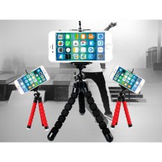 Baby Talk Tripod Flexible Octopus Bracket With Holder Stand Mount for Gopro Camera/SLR /DV Mini Camera Handphone - Tripod Murah Tripod Flexible Penyangga HP Mini Busa Fleksibel Stan Kaki Gurita Tumpuan Kaki Tiga - WARNA RANDOM