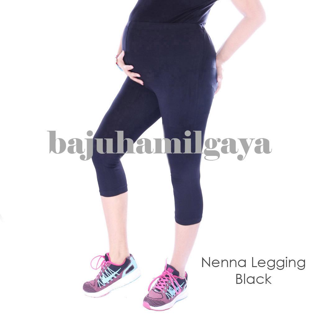 Baju Hamil Gaya Legging Hamil - NENNA LEGGING BLACK - Celana Hamil / Baju Hamil Murah / Baju Hamil Harga Murah / Celana Hamil Murah / Celana Ibu Hamil / Bumil / Baju Hamil Modis / Baju Hamil Lucu / Kaos Hamil / Celana Panjang Hamil / Laris / Harga Murah /