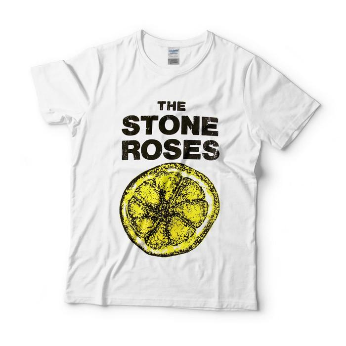Baju Kaos Band Stone Roses Logo Tag Gildan - Tnaydw