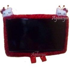 Bando / Cover / Bingkai TV Bahan Bulu Mawar 2 Kepala Boneka Karakter 21 - 32 Inch