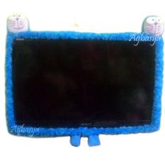 Bando LED / Cover / Bingkai TV Bahan Bulu Mawar 2 Kepala Boneka Karakter 21 - 32 Inch