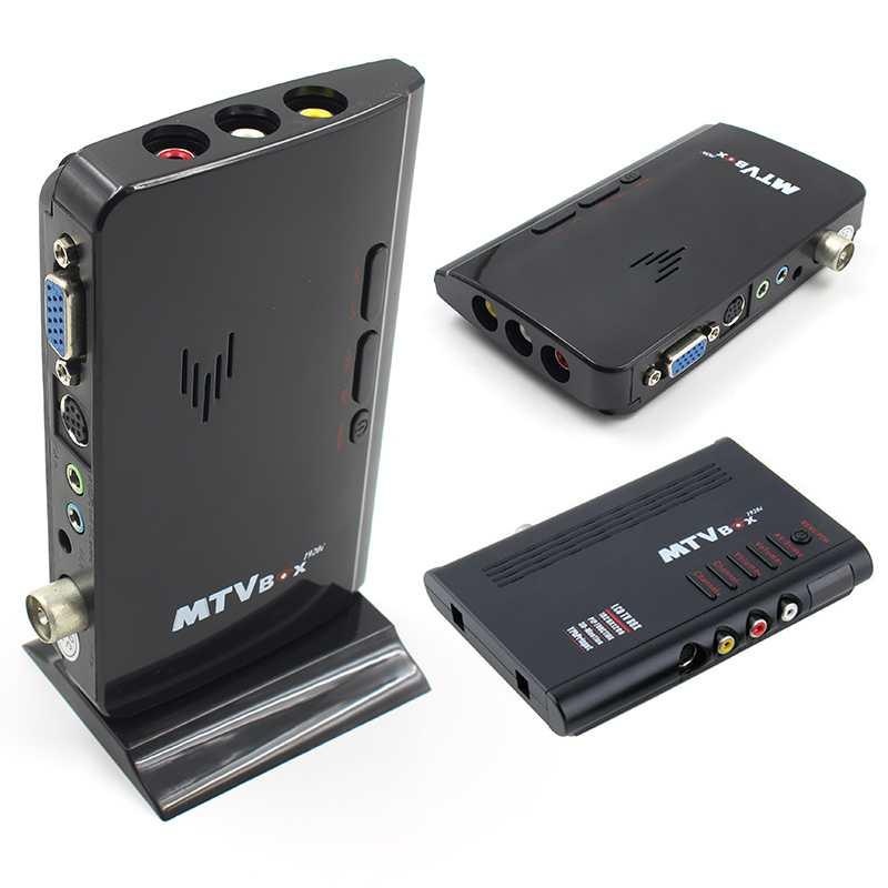 Baru Mini untuk TV dan VGA AV Program TV Tuner Receiver Monitor-Intl