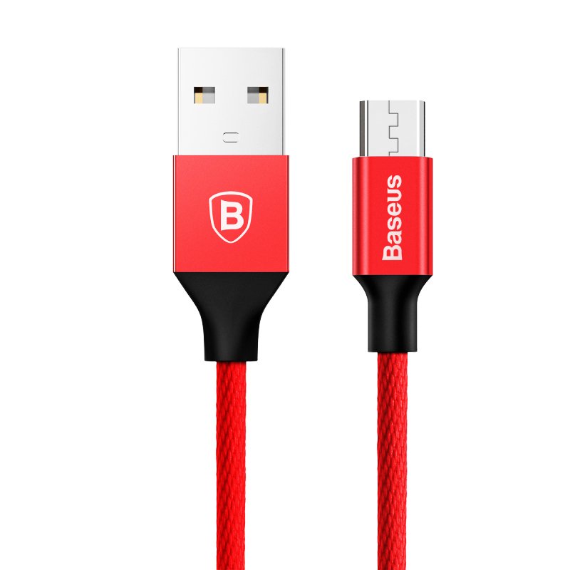 BASEUS Kabel USB Mikro 2A Sinkronisasi Data Cepat MicroUSB Charger untuk Samsung Huawei Xiaomi HTC LG Android Ponsel Kabel-Intl