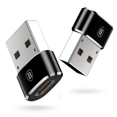 BASEUS Mini 5A Tipe-C untuk USB (Wanita untuk Pria) Charger Plug Adapter Converter (Hitam) -Intl