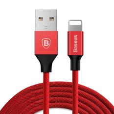 BASEUS Yiven Data Sync Charge Lightning 8 Pin Kabel USB untuk IPhone 7, IOS 10 Versi (1.8 M)-Merah-Intl