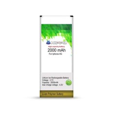 Handcom - Baterai Hippo Double Power Iphone 4G 2000mAh Original - Garansi Resmi 6 Bulan