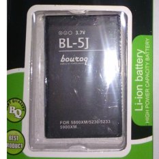 Baterai Nokia BL-5J Bouroq 5228 5230 5233 5800 5800XM Navigation Xpress Music 5800i 6760 Asha 200 Asya 201 Asa 302 C3 C3-00 E52 E55 E61 E61i E63 E71 E72 E90 Lumia 520 N810 N900 N97 X1-00 X1-01 X6 16GB, X6 32GB, X6 8GB, BL5J