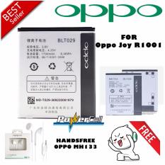 BATERAI OPPO JOY R1001 OROGINAL TYPE BLT029 - 1700mAh + FREE HANDFSREE OPPO MH133