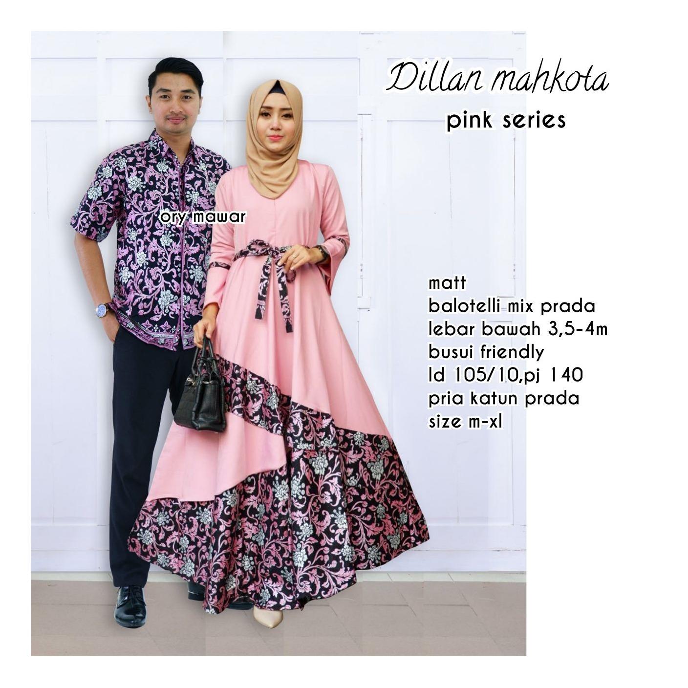 Batik Couple / Baju Batik Sarimbit Dillan Mahkota
