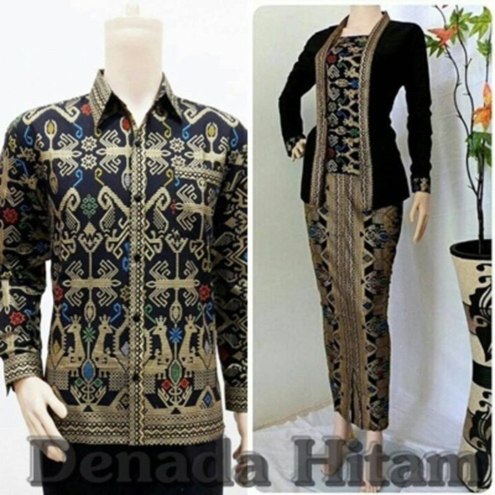 Batik couple denada lengan panjang/ batik sarimbit