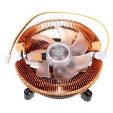 BDK CPU Cooler 9025 Fan Copper Plating for Intel LGA 775/115X AMDAM2/754/939/940 Quiet CPU Radiator with Light - intl
