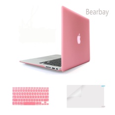 Bearbay 3 In 1 Apple MACBOOK AIR 13 Inci Soft-touch Plastik Wadah Cover untuk Apple MacBook Air 13.3