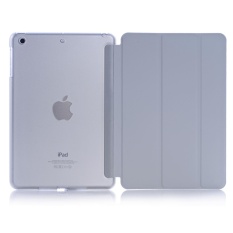 Ipad 2017 I Pad 9 7 Inci/I Pad Udara (Ipad 5) Case Bearbay-Baru. Ringan Smart Case Lipat Tiga Berdiri With Auto Tidur Wake Fungsi Microfiber Lining Hard Kembali Cover To Apple Baru Aku Pad 9 7 Inci/I Pad Udara (Ipad 5) (Grey)