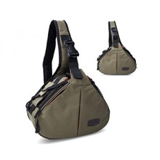 Beaspire Camera Sling Shoulder Photography Bag DSLR Travel Outdoor Portable Waterproof Backpack for Canon, Nikon, Sony, Olympus, Samsung, Panasonic, Pentax Camera and Camera Accessories(Army Green)