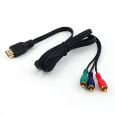 Beau New Hdmi To 3Rca 3-Rca Video Component Connection Cable Cord Line