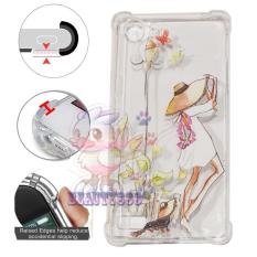 Beauty Case Anti Crack 3D Oppo A33 Neo 7 Case Luxury Animasi Perempuan Bertopi Putih Softcase Anti Jamur Air Case 0.3mm / Silicone Oppo A33 Neo 7 / Soft Case / Silikon Anti Shock / Case Hp / Case 3D / Anti Crack Gambar / Case Unik - 11