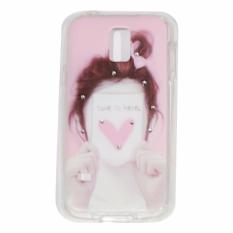 Beauty Case Lovely Girls Shine Swarovsky For Samsung Galaxy S5 Mini G800 Ultrathin Jelly Case Air Case 0.3mm / Silicone / Soft Case / Case Handphone / Casing HP - 1