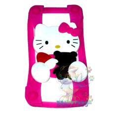 Beauty Silicone Bumper Ring Kucing Pink Universal For All Smartphone Silicone Bumper Ring Case 3D / Rubber Jelly Silicon Bumper Ring Case Animasi / Bumper Karet Universal / Bumper Silicone / Casing Hp - Pink / Merah Muda