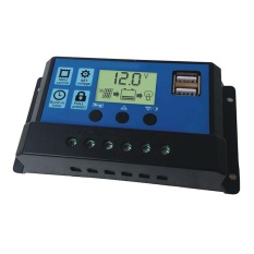 BeautyMaker 10/20/30A LCD USB Solar Panel Charge Controller Cerdas V/24 V Baterai Auto Regulator 20A-Intl