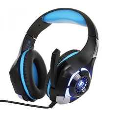 BEEXCELLENT 3.5mm Gaming Headset dengan Mikrofon, Lampu LED dan Audio Splitter Kabel-Intl