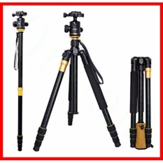 Beike Q-999 Profesional Traveller's Tripod dengan Monopod DSLR Kamera Tripod Monopod & Ball Head Portable Compact Travel untuk DSLR Kamera-Intl