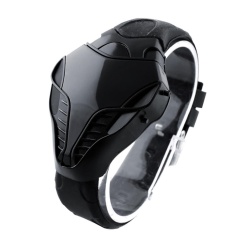 Benediction LED Digital Fashion Anak Laki-laki Pria Jam Tangan Cobra Besi Segitiga Dial Wrist Watch Baru-Internasional