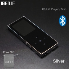 BENJIE K8 8 GB Bluetooth MP3 Musik Player Layar Sentuh Logam MP3 E-book FM Radio Perekam Dukungan 128 GB TF Kartu Kawat Control-Intl