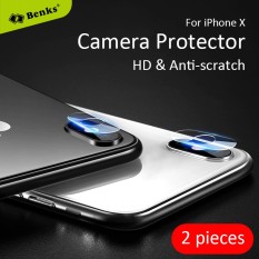 Benks untuk iPhone X 2 Pcs KR Ultra Tipis Kamera Fleksibel Lensa Pelindung Kaca HD Anti Gores 0.15 Mm Film Kamera Kaca pelindung Layar-Intl