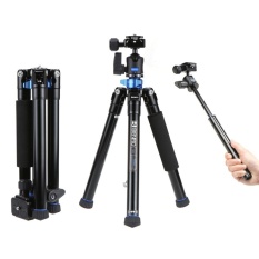 Benro IS05 Portable Light Aluminum Alloy Tripod Kit Center ColumnCan Turn to Selfie Stick for Smartphone Mirrorless Camera DSLR