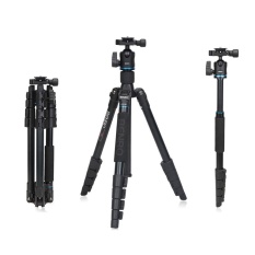 Benro IT15 Logam Campuran Aluminium Portabel Tripod Bepergian Kit dengan Bola Kepala Monopod untuk Canon Nikon Kamera Pentax & DV-Intl