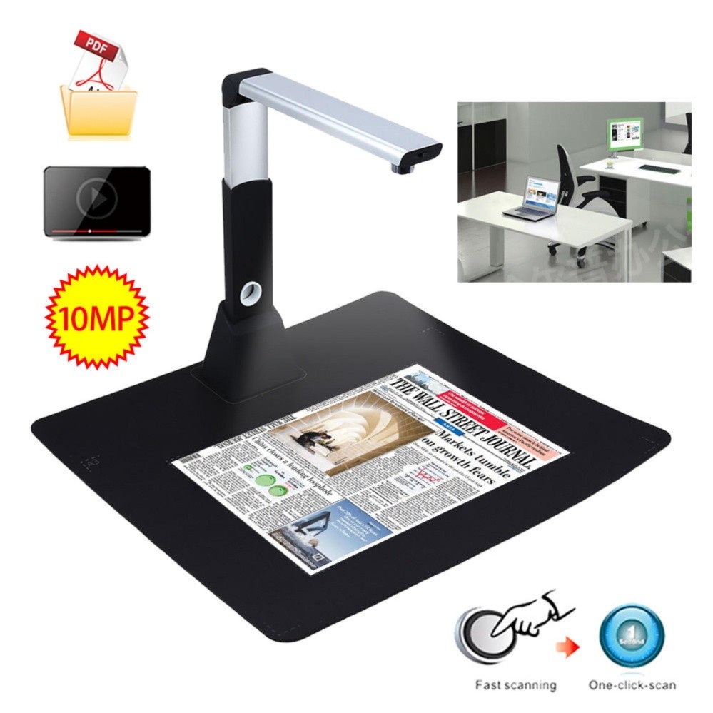 Berkecepatan Tinggi A3 A4 A5 Dokumen Photo Book ID Kartu Cam Scanner Visualizer Compact-Intl