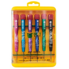 TERBAIK Brand 6 Pcs Presisi Obeng Set dengan Aluminium Alloy Handle Kualitas Bagus untuk Komputer Ponsel-Intl