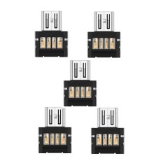 Best CT Mini USB Flash Disk U Disk OTG Converter Adapter For Xiaomi HTC Samsung HuaWei - Silver - 5 Buah