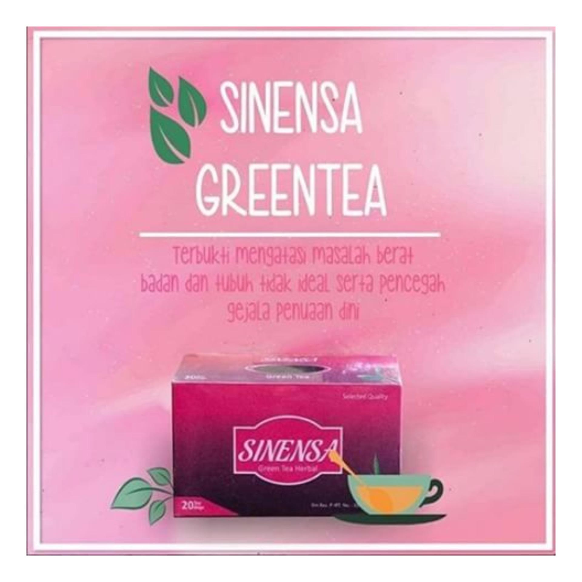 Murah Sinensa Green Tea Herbal Teh Pelangsing Sinensa