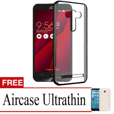 Best Seller Softcase Ultrathin List Chrome For Asus Zenfone 2 Laser 5.5 + Free Ultra Thin - Black