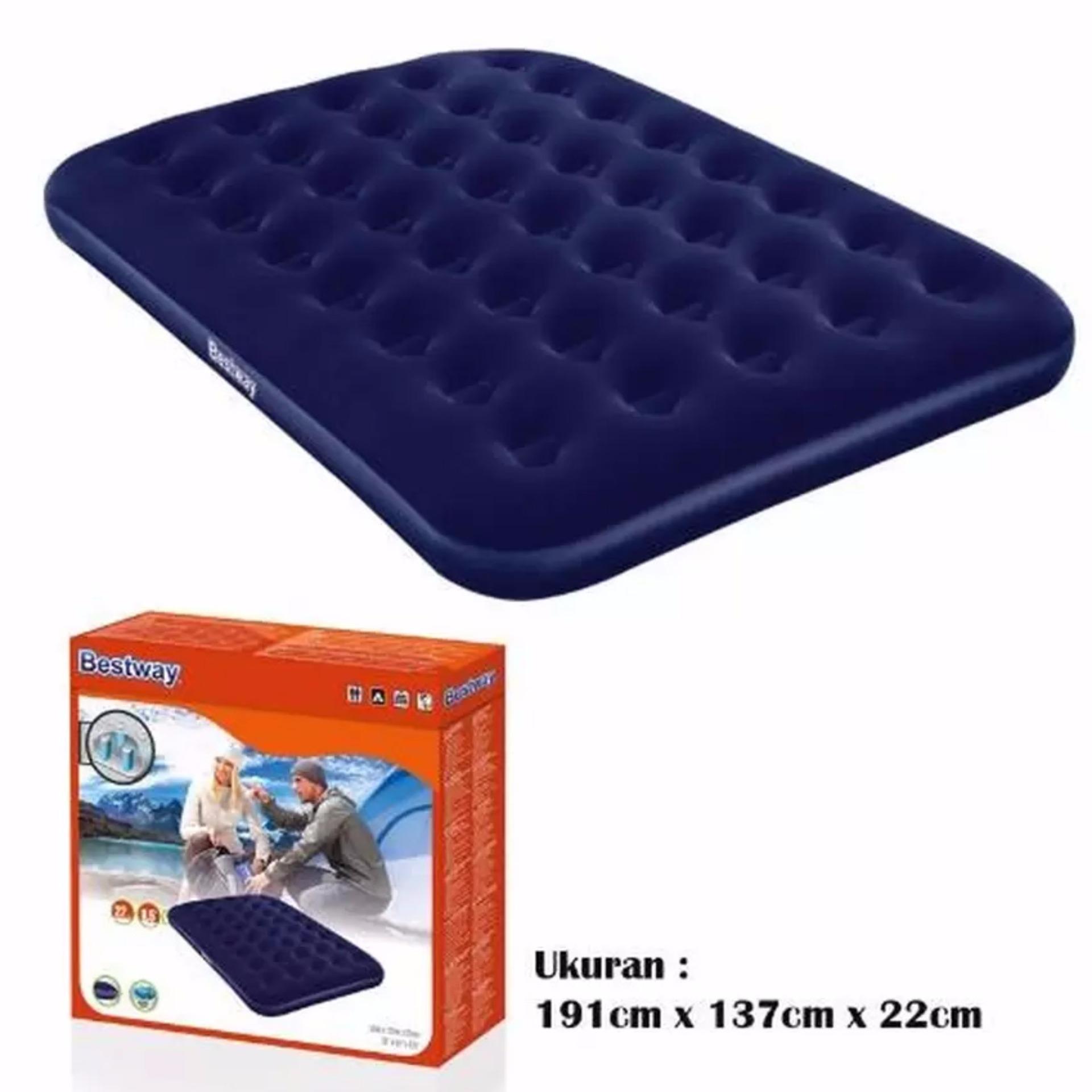 Bestway 67002 Kasur Angin Double Biru Uk 191 cm x 137 cm - Biru