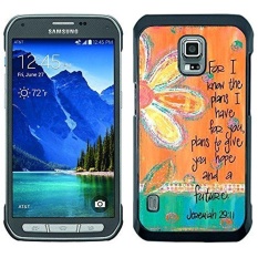 Ayat Alkitab, Vintage Floral. Karena Saya Tahu Rencana Yang Saya Miliki untuk Anda. Rencana untuk Memberimu Harapan dan Masa Depan. Jeremiah 29 11 Hitam Samsung Galaxy S5 Active Phone Case-Intl