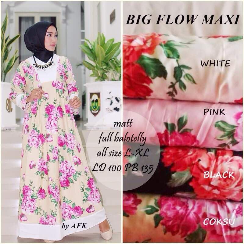 BIG FLOW MAXI - Fashion Muslimah Terkini Baju Gamis Maxidress Balotelly
