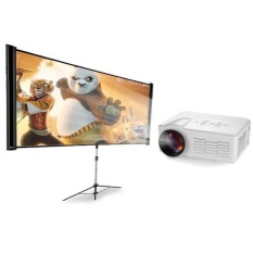 Bigskyie 1080 P Portable Multimedia LED HD Proyektor Home Theater HDMI VGA TV AV Bermain-Intl