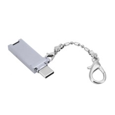 Bkodak Toko Tf Pembaca Kartu Micro SD Kualitas Tinggi Alumunium Alloy 3 Warna Konverter OTG Laptop-Intl