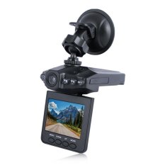 /Hitam/2.5 Inches/IR Kendaraan DVR Road Dash VideoCameraRecorder dengan HD Mobil LED/Traffic Dashboard Camcorder /LCD270Degrees Whirl-Intl