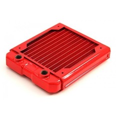 Es Hitam Nemesis 120GTS Ultra Stealth U-Aliran Rendah Radiator Profil-Merah-Intl