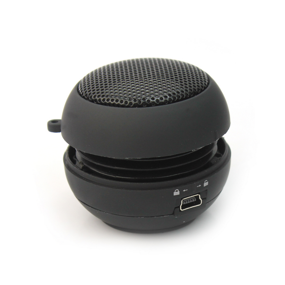 Hitam Mini Hamburger Portable 3.5mm Audio Speaker untuk IPhone PC MP3 Player Baru-Internasional