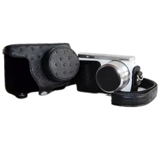 Hitam PU Leather Camera Case Bag untuk Samsung NX MINI 9-27mm-Intl
