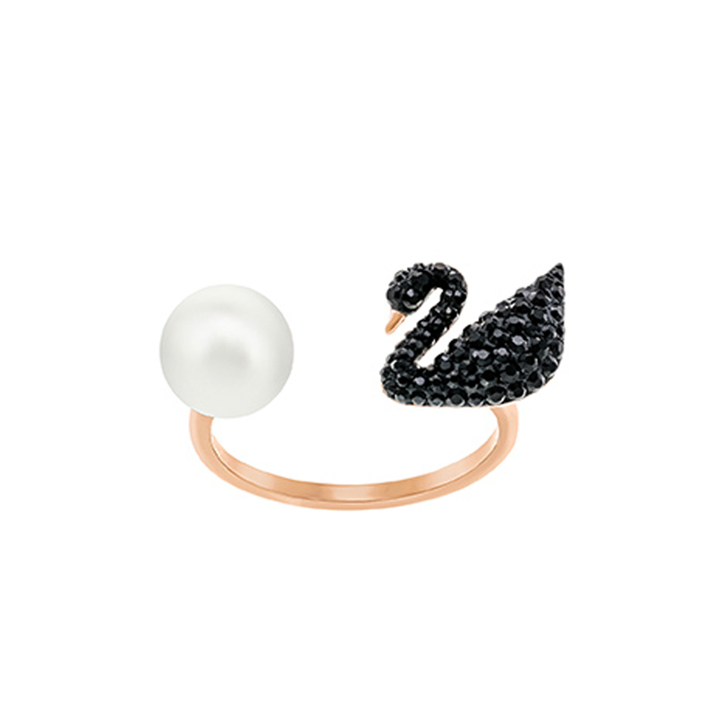 Hitam Angsa Anting Mutiara Anting