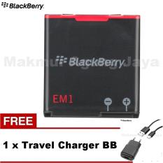 Blackberry Curve Baterai EM-1 for 9360 + Free Charger Warna Random