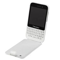 Blackberry Original Leather Flip Shell For BB Q5 - White