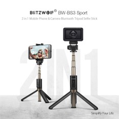 BlitzWolf BW-BS3 Sport Serbaguna 3 In 1 Bluetooth Tripod Selfie Sticks untuk Sport Camera Smart Phone BlitzWolf BW-BS3 Sport Serbaguna 3 In 1 Bluetooth Tripod Selfie Sticks untuk Sport Camera Smart Phone-Intl