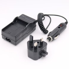 BLM-1 Battery Charger for OLYMPUS C-5060 WIDE ZOOM E500 E510 E520Digital Camera AC+DC Wall+Car - intl