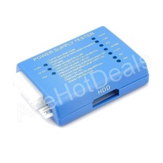 Blue PC 20 24 Pin PSU ATX SATA HD Power Supply Tester-Intl